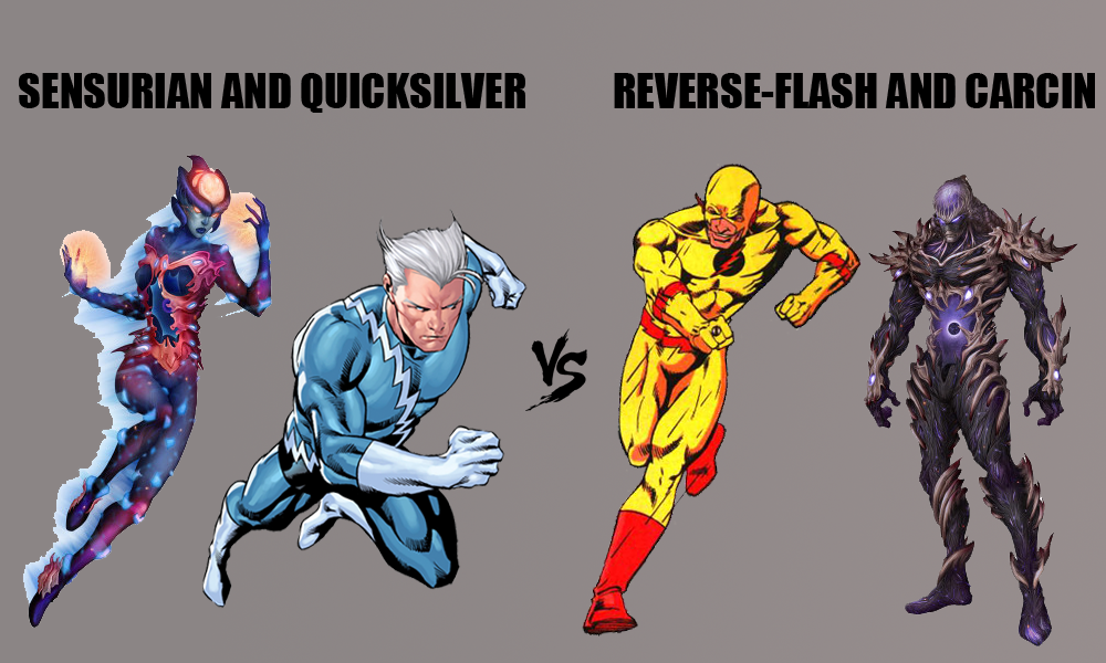 Super Speed Showdown: Sensurian and Quicksilver vs. Reverse-Flash and  Carcin | Blog | BIOWARS