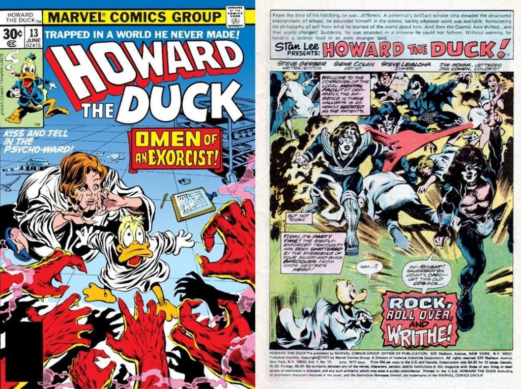 KISS in Howard the Duck comic book