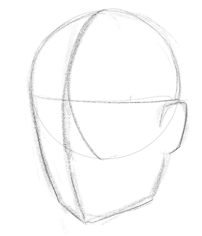 drawing human head angles
