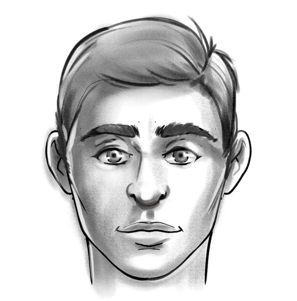 25 Easy Male Face Drawing Ideas - How to Draw