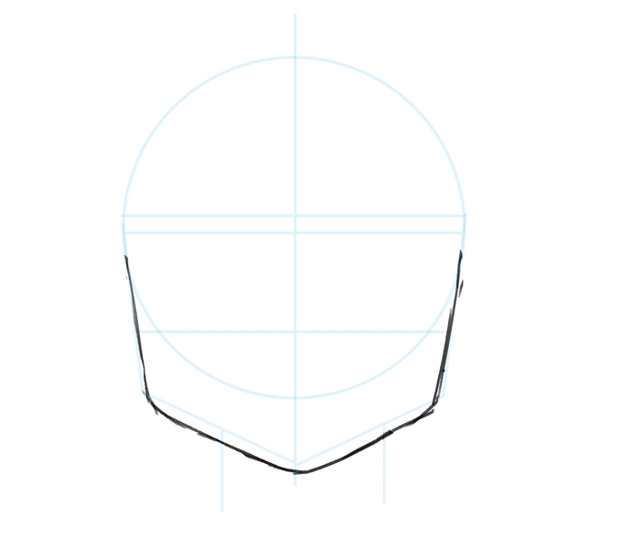anime drawing base face