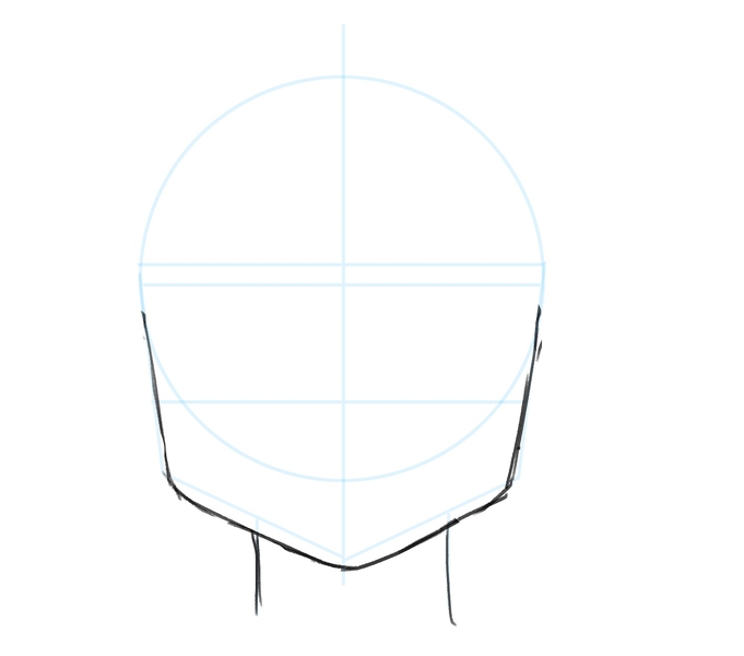 How to Draw an Anime Boy Head