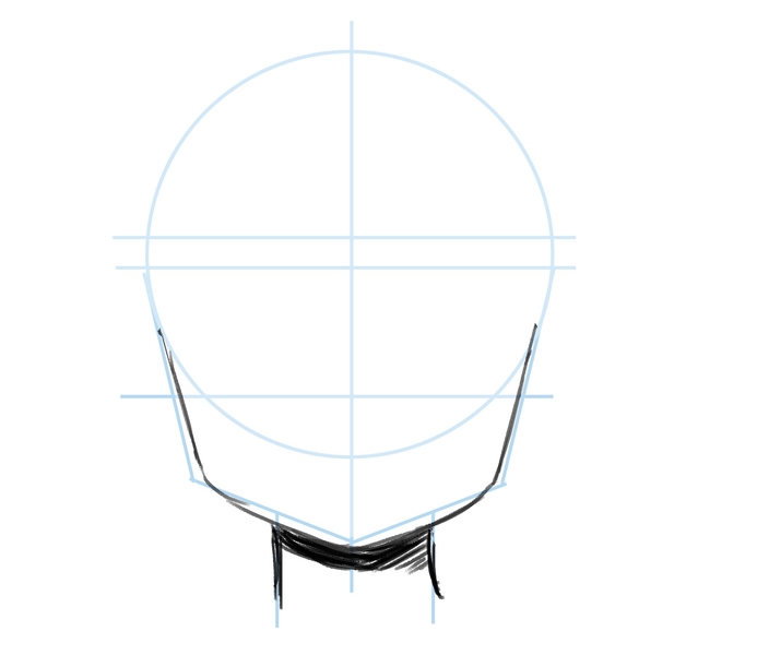 how to draw an anime head