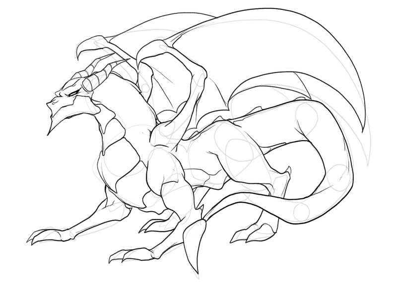 How To Draw A Dragon  A StepbyStep Tutorial  Artlex