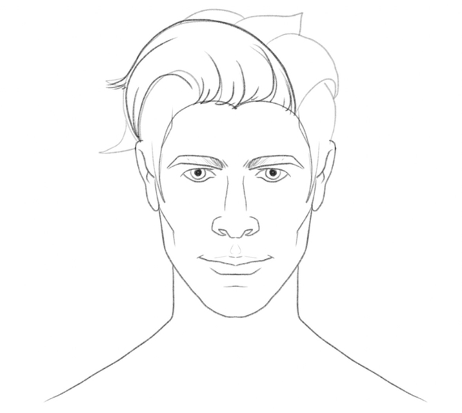 Male Hair Drawing Guide [quiff, Ivy League, Dreadlocks]