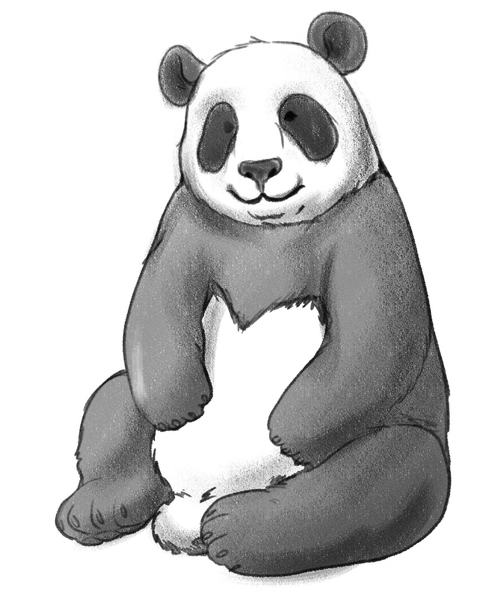 Vector Illustration of Lovely Cartoon Panda Sitting Together on White  Background. Happy Romantic Little Cute Panda Stock Vector - Illustration of  adorable, panda: 143453860