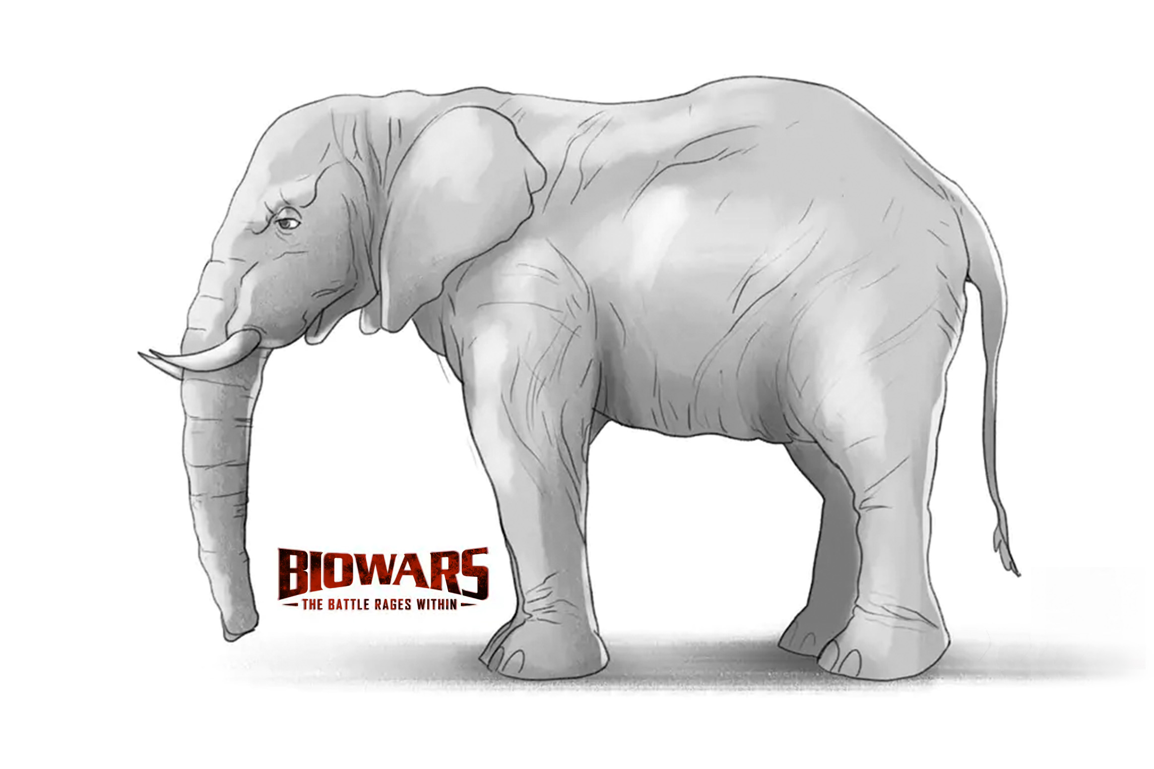 How to draw Animals | Elephants in 7 Steps | DrawPaint.Art