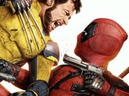 Deadpool and Wolverine looking at each other as if they're about to engage in a fight.