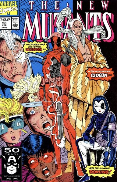 The cover of "The New Mutants #98" comic book.