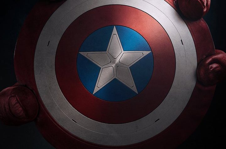 A movie poster showing Captain America’s shield. Image used in the “Captain America: Brave New World – Key Details Revealed” blog post.