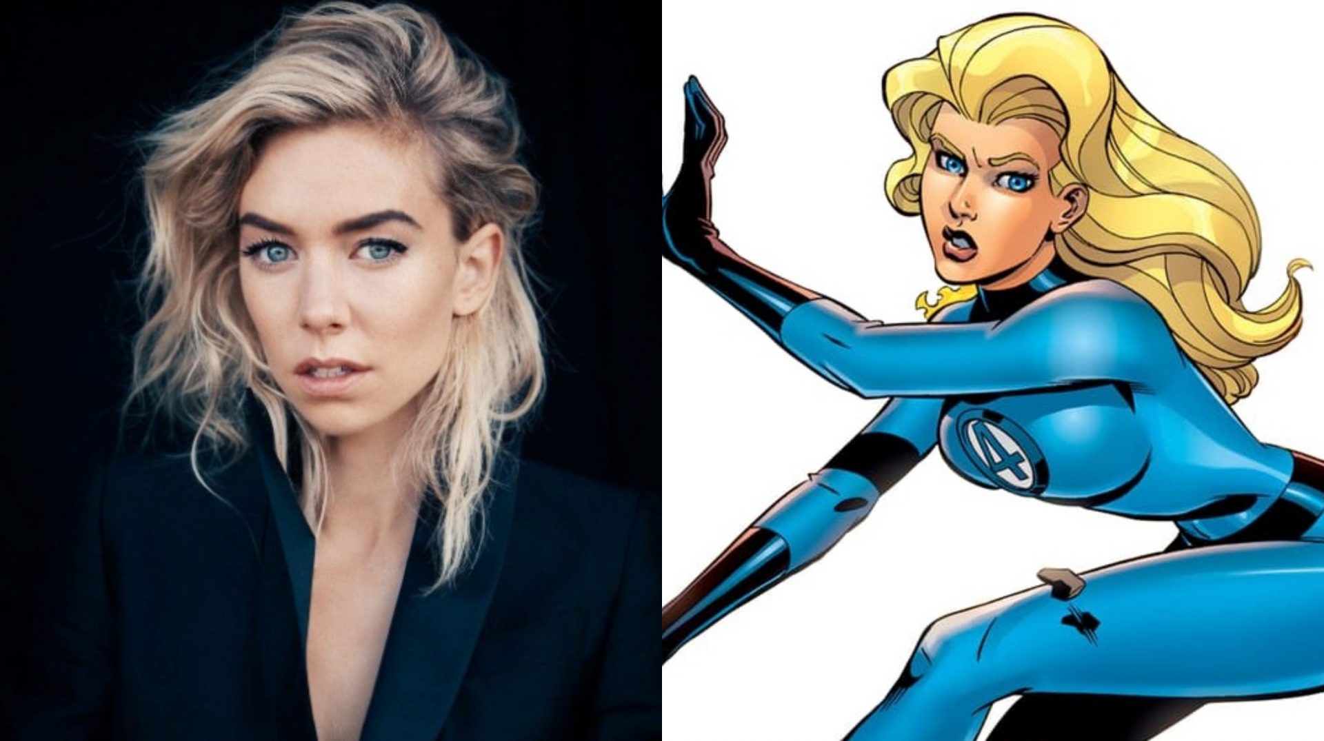 A photo of Vanessa Kirby and The Invisible Woman.​